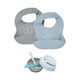Azul Pastel - Gris Claro